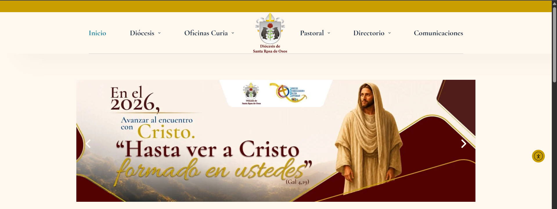 Sitio web de la Diócesis de Santa Rosa de Osos